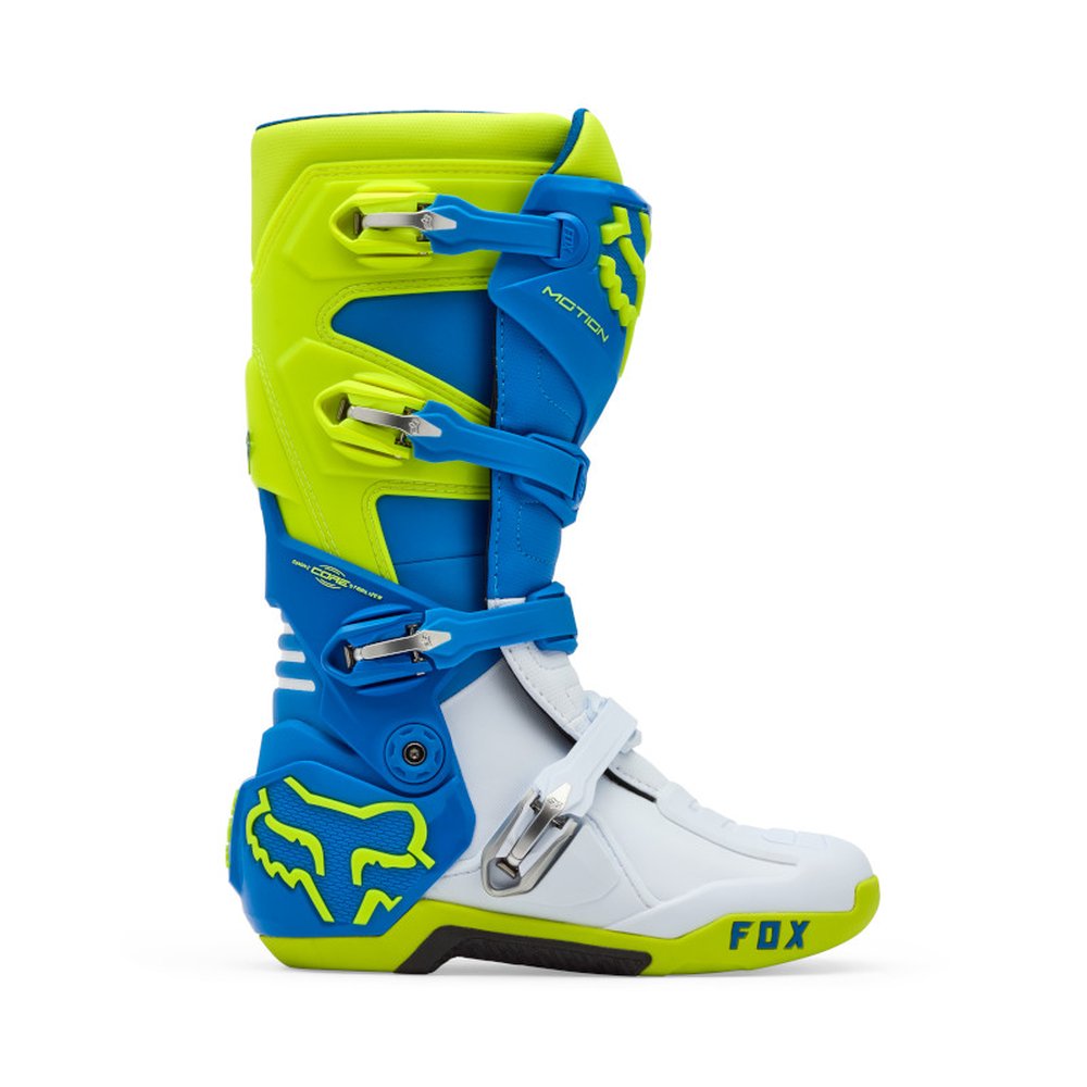 FOX MOTION BOOT Motocross Stiefel Blau/Gelb