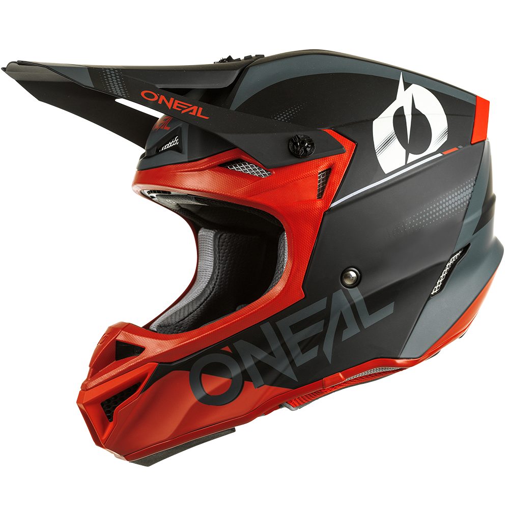 ONEAL 5SRS Polyacrylite Haze V.22 MX Helm schwarz rot