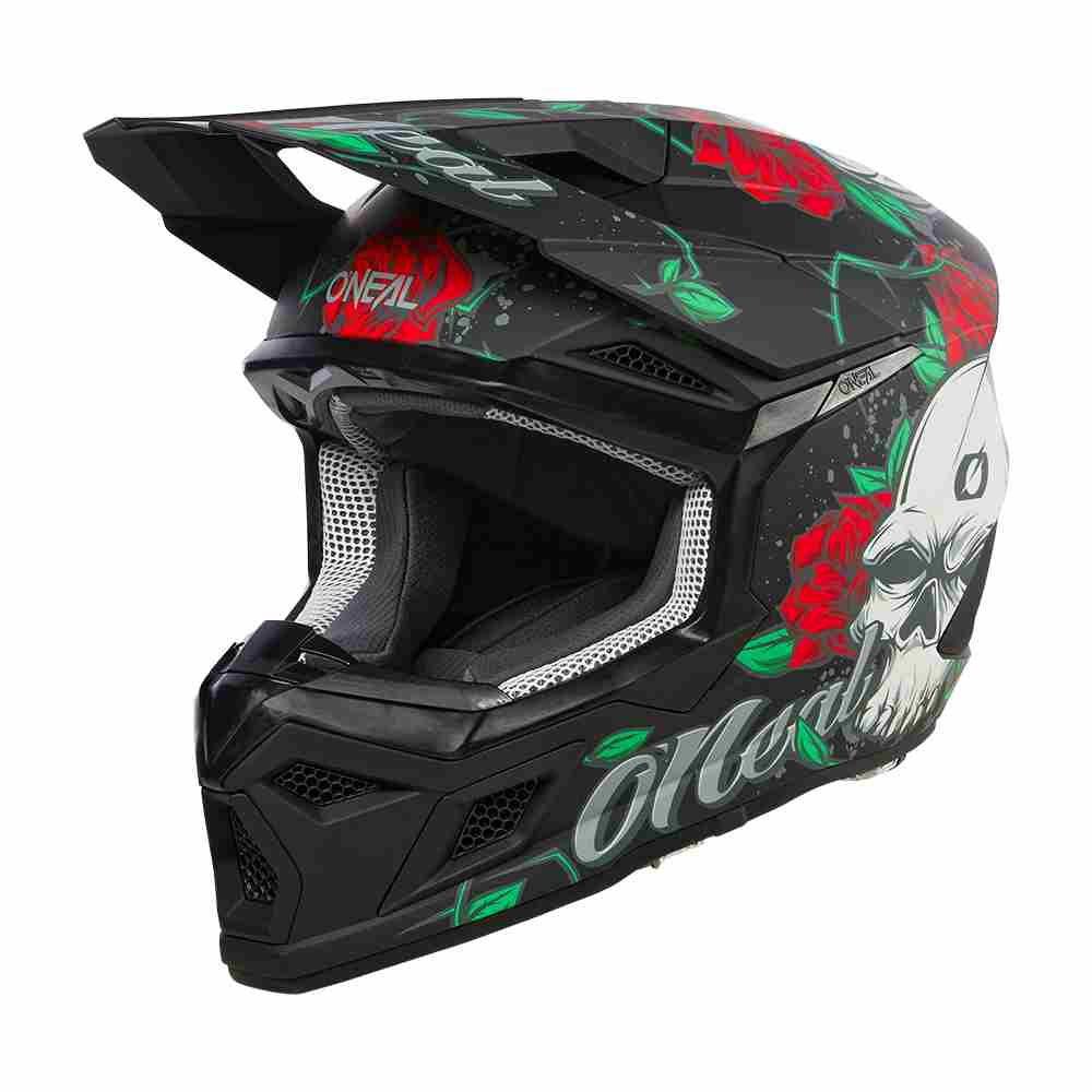 ONEAL 3SRS Youth Melancia Kinder Motocross Helm schwarz multi