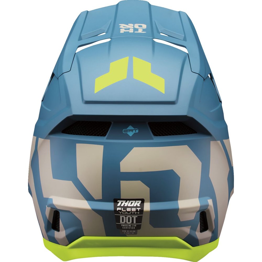THOR Fleet Kinder Motocross Helm Forge blau