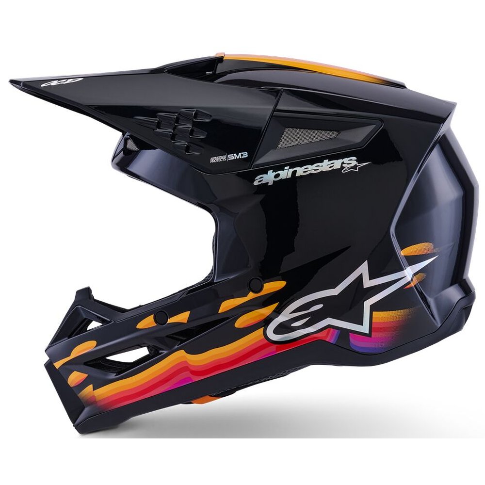 ALPINESTARS Supertech M3 Force Motocross Helm schwarz-glossy
