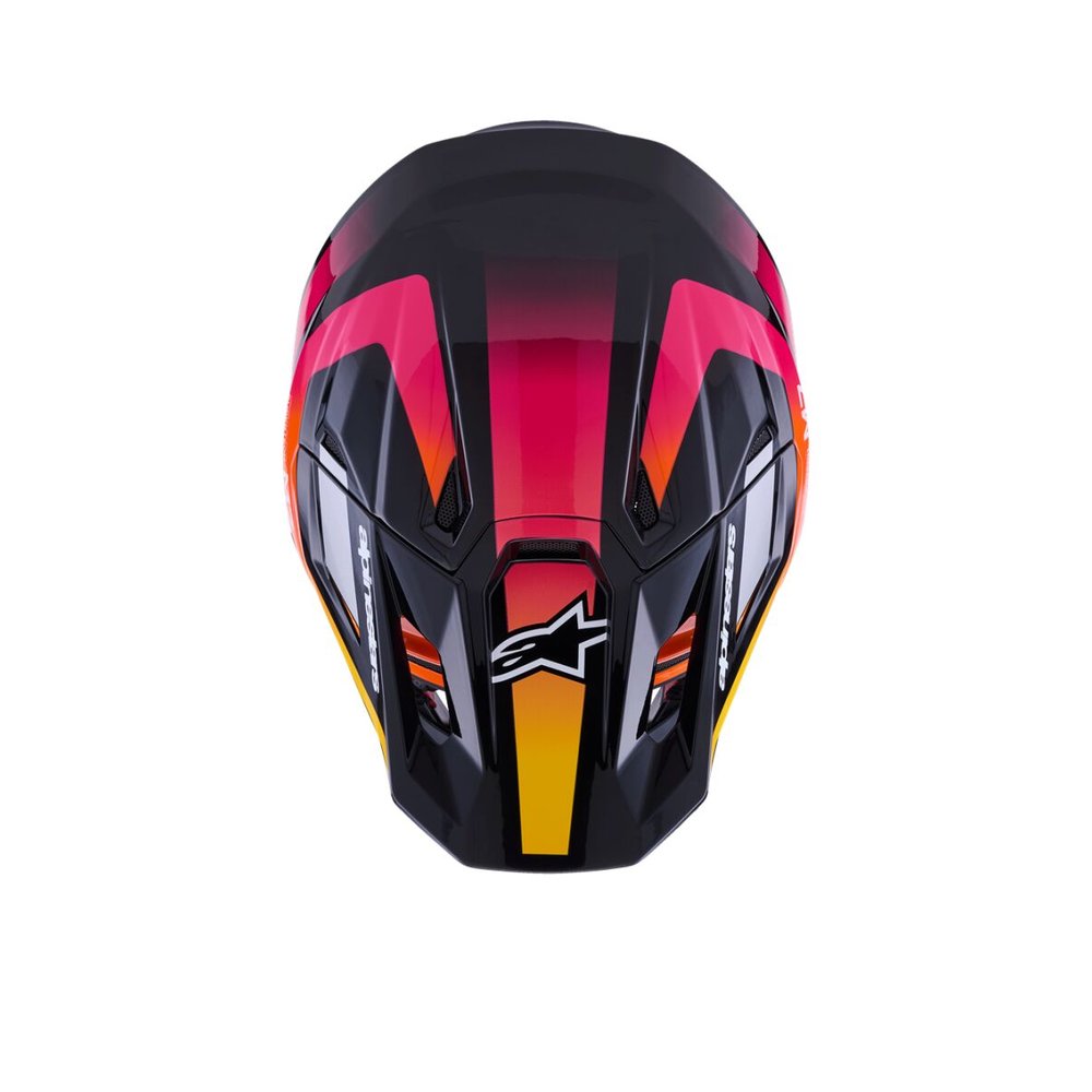ALPINESTARS Supertech M7 Rise Motocross Helm schwarz/gelb/pink ALPINESTARS Supertech M7 Rise Motocross Helm schwarz/gelb/pink