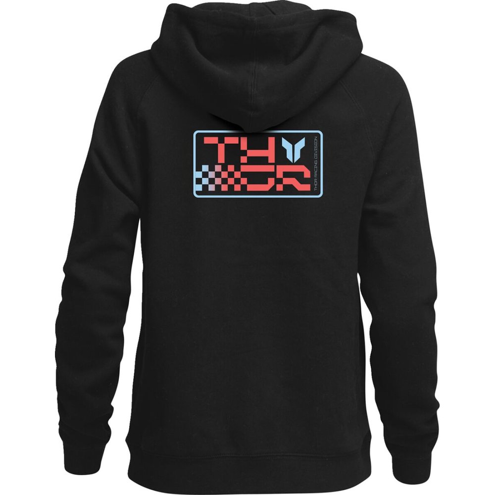 THOR Vantage Zip Up Frauen Kapuzen Pullover Hoodie schwarz