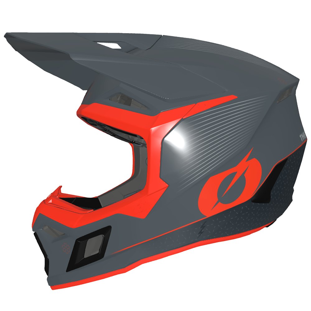 ONEAL 3SRS Motocross Helm E-Stroke grau/rot