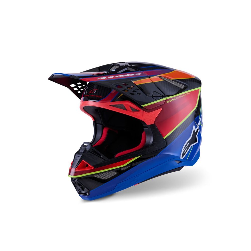 ALPINESTARS Supertech M10 Era Motocross Helm blau/rot/gelb