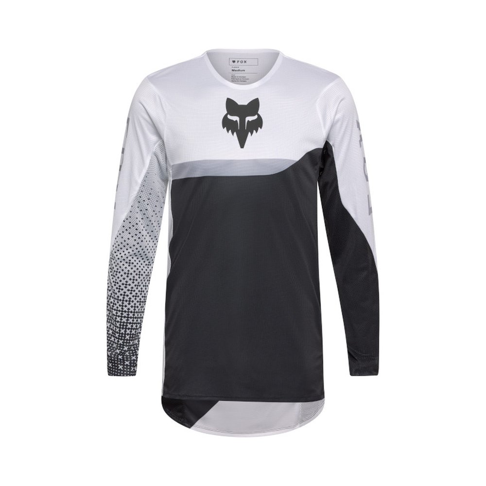 FOX FLEXAIR FRACTURE JERSEY Weiss/Schwarz