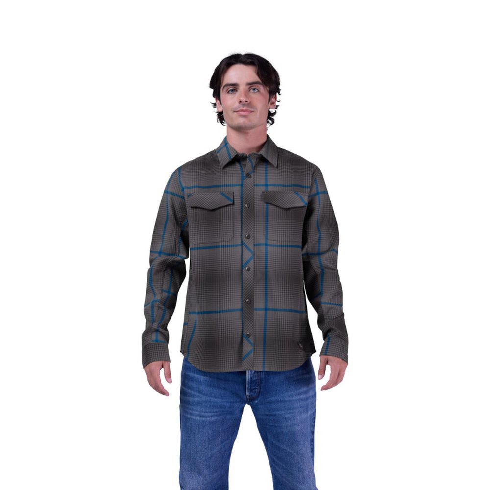 FOX SURVIVALIST CORE FLANNEL LS Hemd Dark Shadow