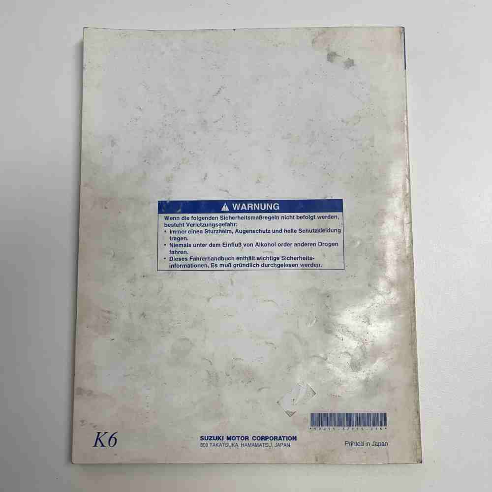 SUZUKI RM 250 2006 99011-37F55-01K Motorrad-Handbuch gebraucht