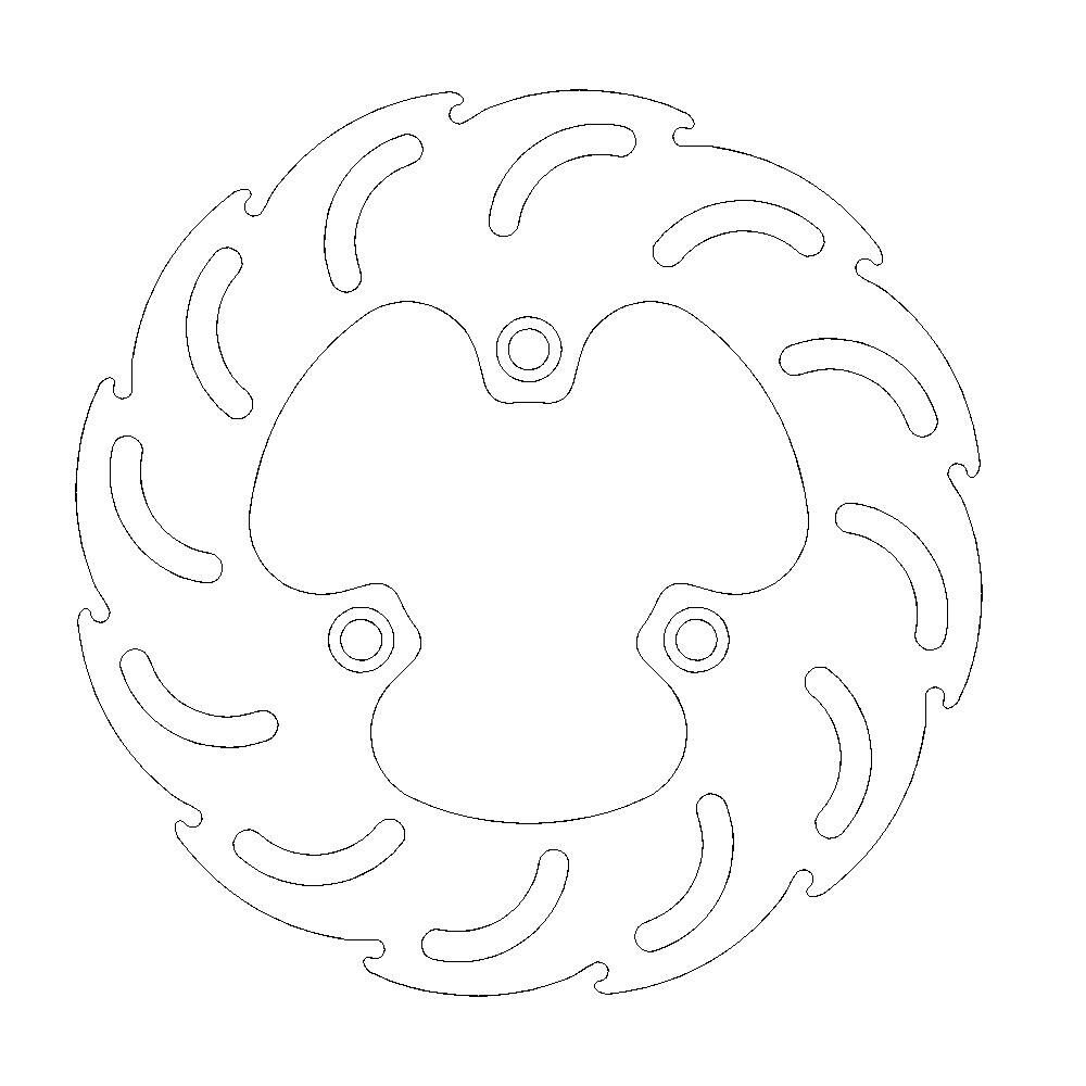 MOTO-MASTER Bremsscheibe Flame Scooter