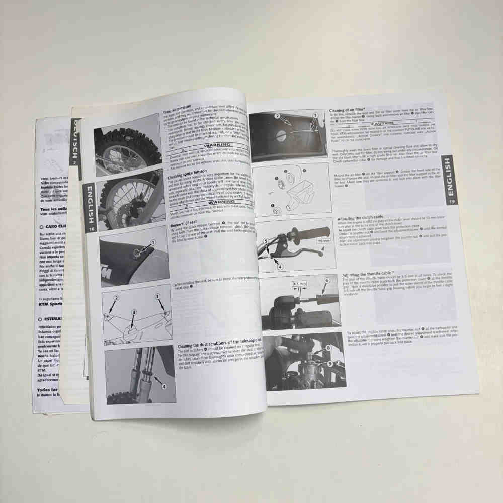 KTM 60/65 SX 2000 320583 Motorrad-Handbuch gebraucht