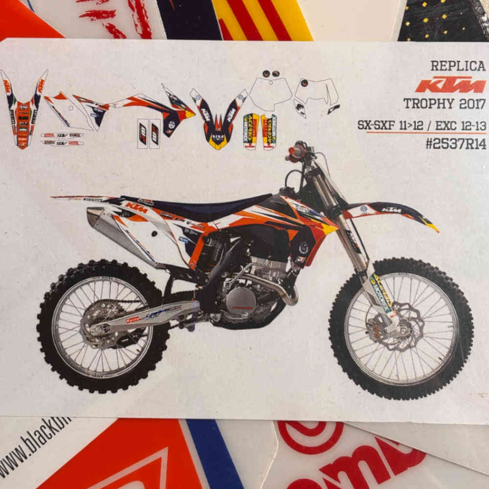 BLACKBIRD RACING Kompletter Dekorsatz passend für KTM SX/SX-F 11-12 / EXC 12-13