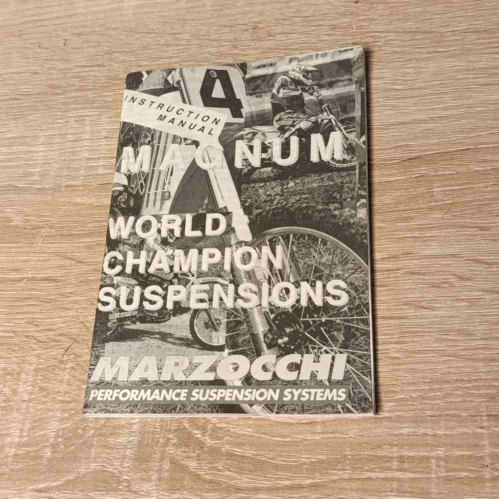 MARZOCCHI MAGNUM Instruction Manual 900389 Motorrad-Handbuch gebraucht