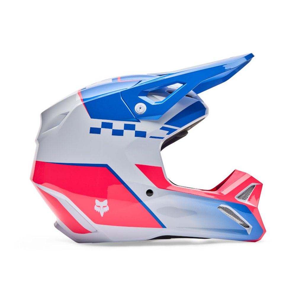 FOX YOUTH V1 COLLECT HELMET Motocross Helm für Kinder Open Blau