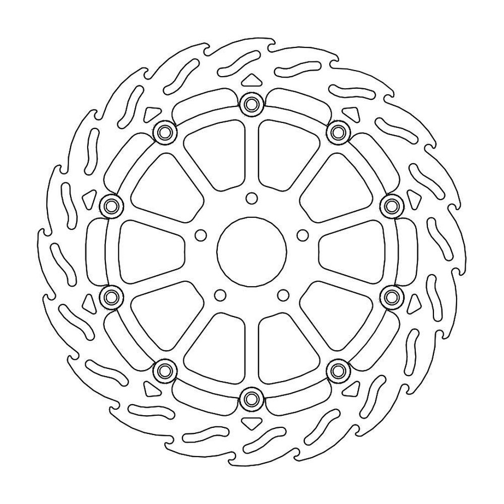 MOTO-MASTER Bremsscheibe Flame vorne