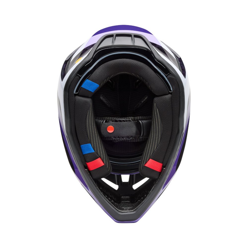 FOX V3 RS GRID Motocross Helm Schwarz/Purple