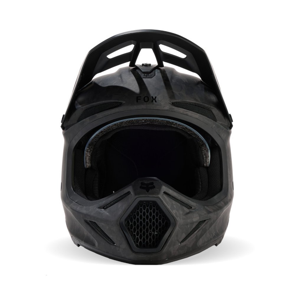 FOX V3 RS CARBON SOLID Motocross Helm Matt Schwarz