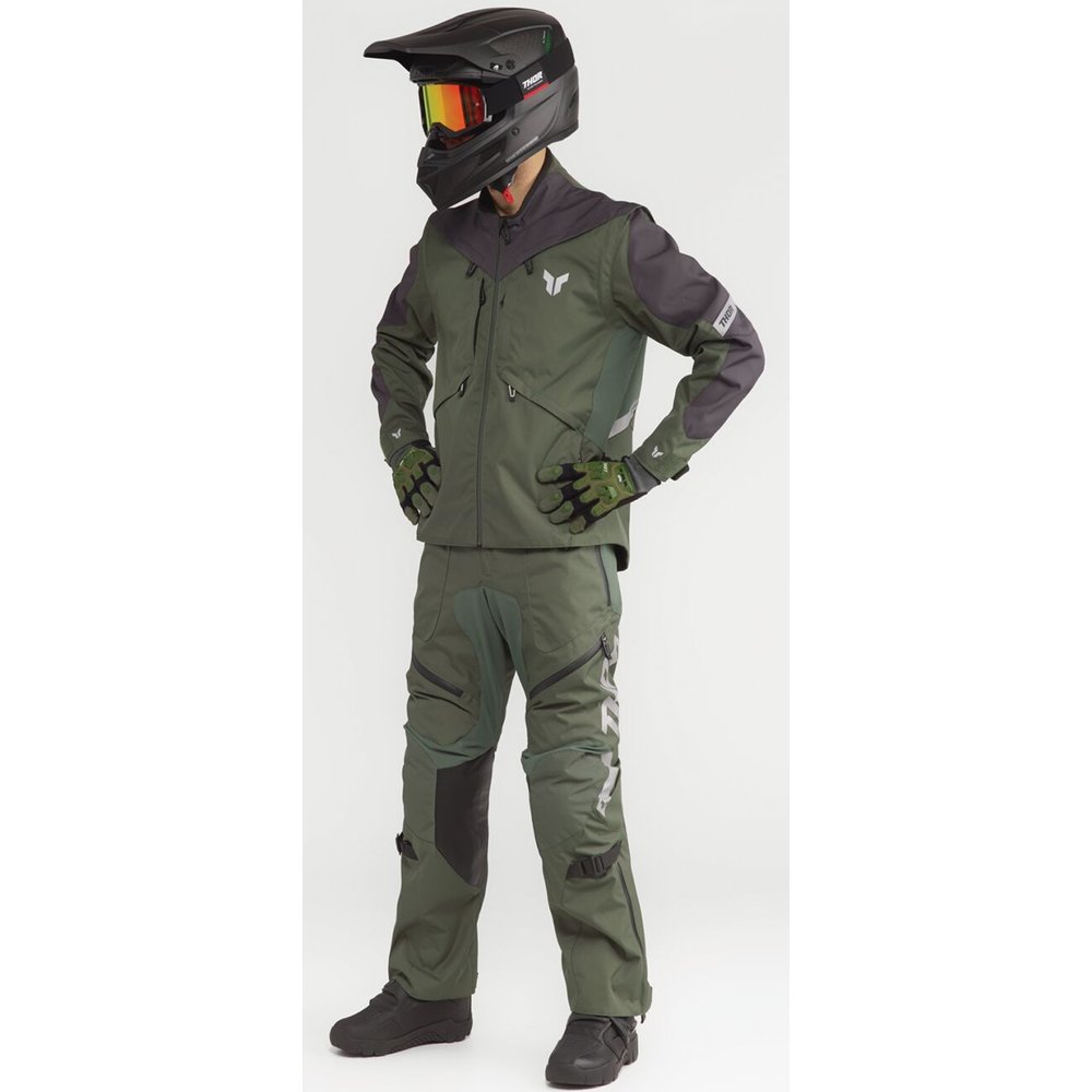 THOR Terrain Enduro Hose Otb army grün grau