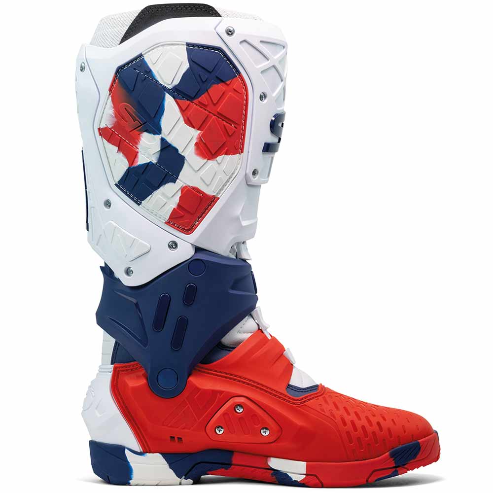SIDI Crossfire X Motocross Stiefel weiss navy rot