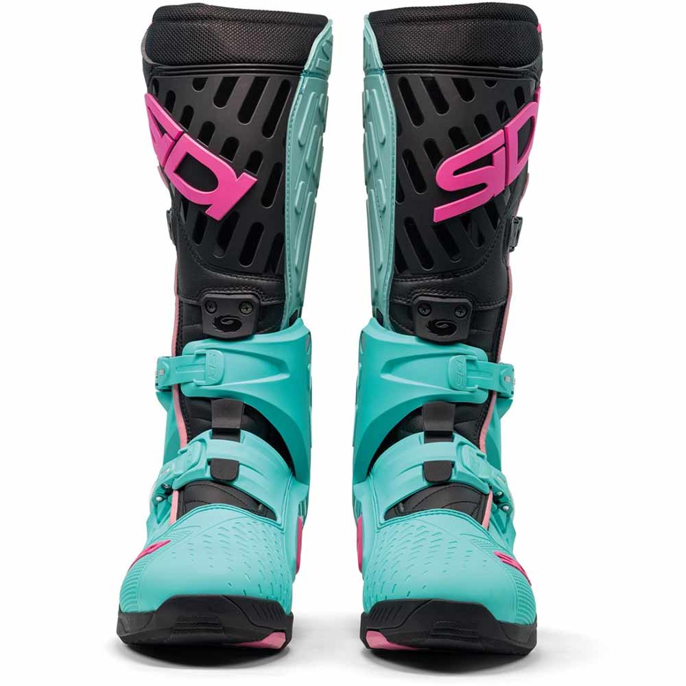 SIDI Crossair Motocross Stiefel mint schwarz pink