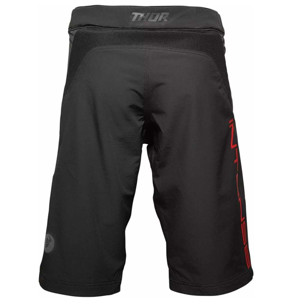 THOR Intense Shorts kurze MTB Hose schwarz grau THOR Intense Shorts kurze MTB Hose schwarz grau