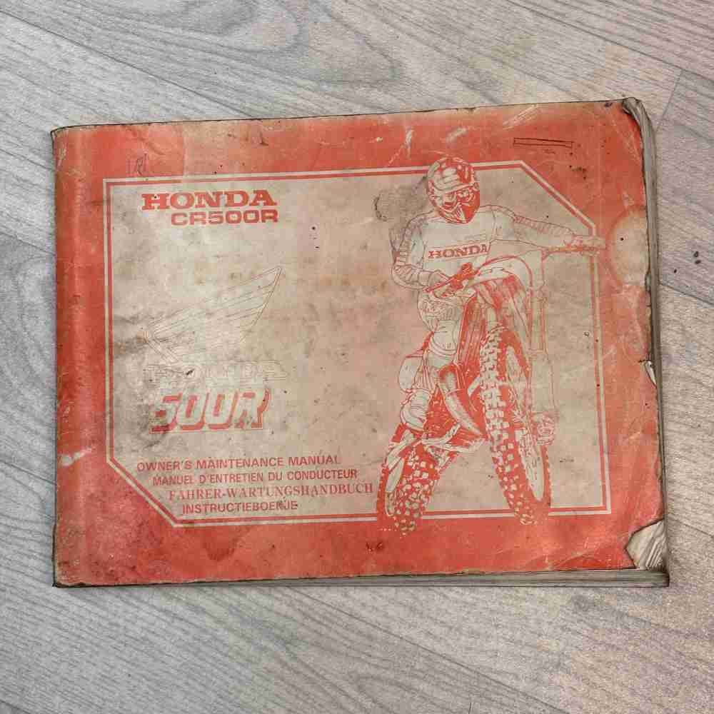 HONDA CR 500 R 1987 Original OEM 00X36-ML3-8201 36ML3820 Motorrad-Handbuch gebraucht