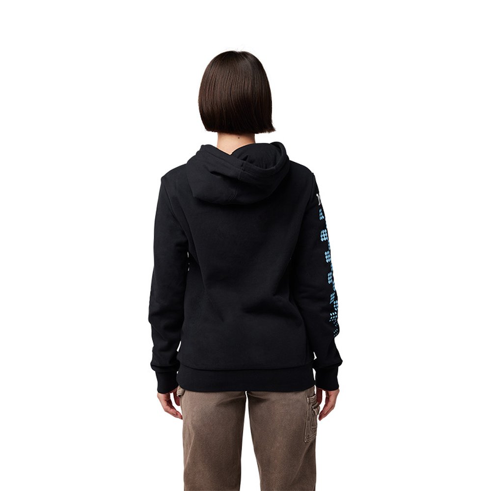FOX W CHECK IT FLEECE PO Hoodie Kapuzen Pullover Black