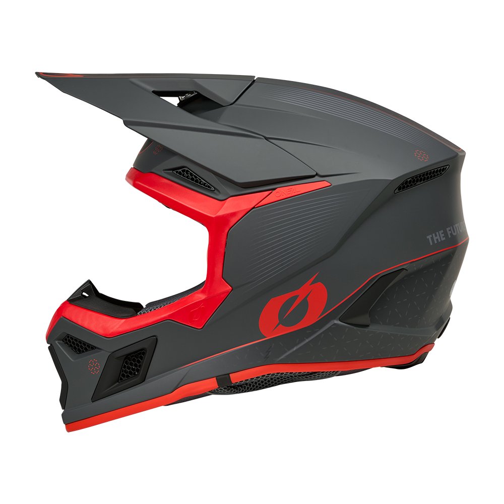 ONEAL 3SRS Motocross Helm E-Stroke grau/rot