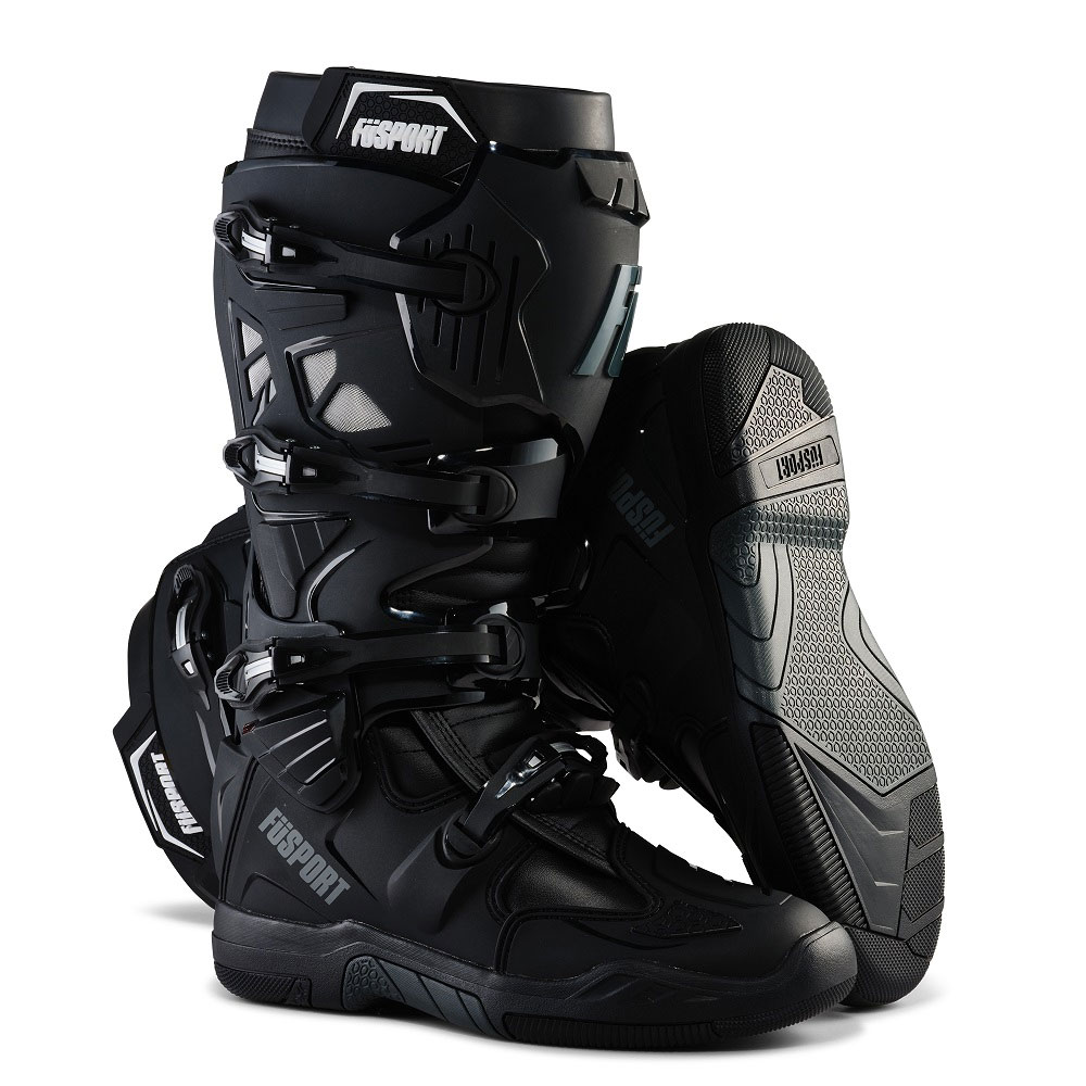 FÜSPORT XP2 Motocross Stiefel stealth schwarz