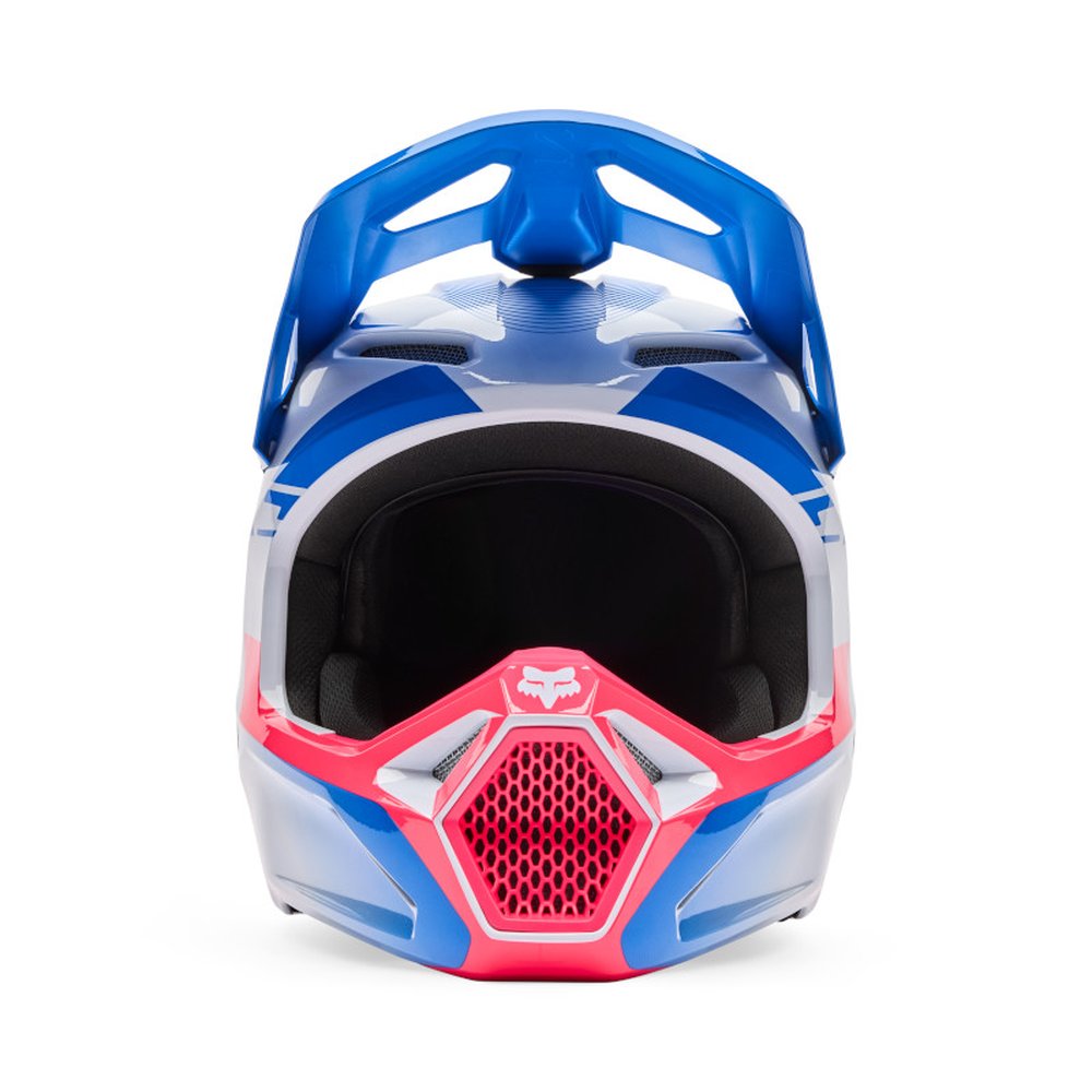 FOX YOUTH V1 COLLECT HELMET Motocross Helm für Kinder Open Blau