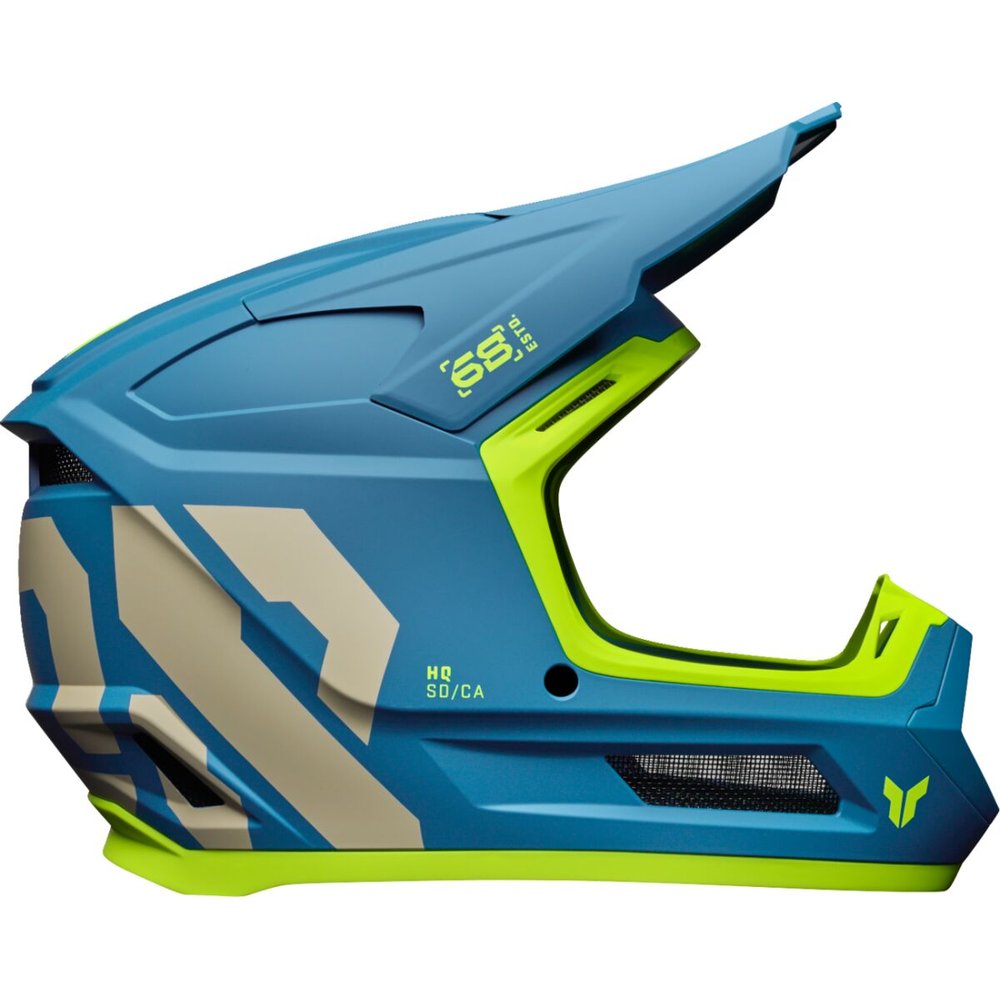 THOR Fleet Kinder Motocross Helm Forge blau
