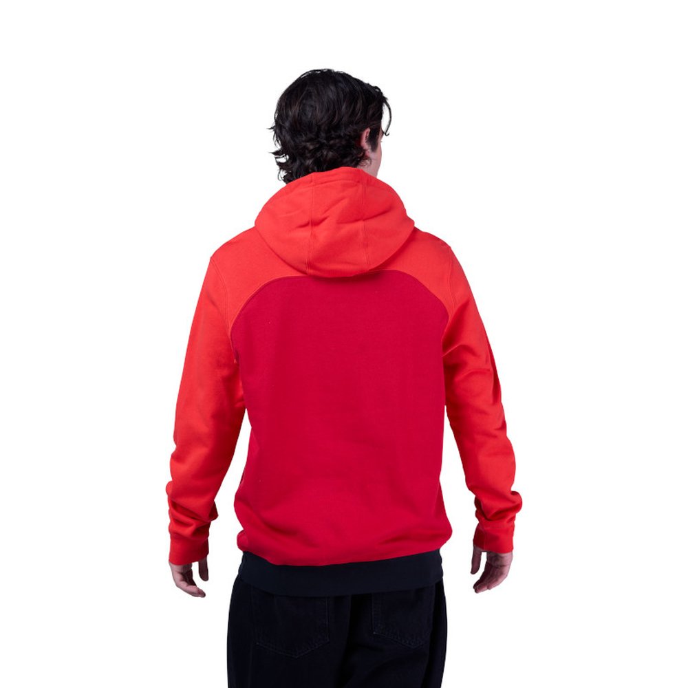 FOX FRACTURE PANELED FLC PO Hoodie Kapuzen Pullover Red