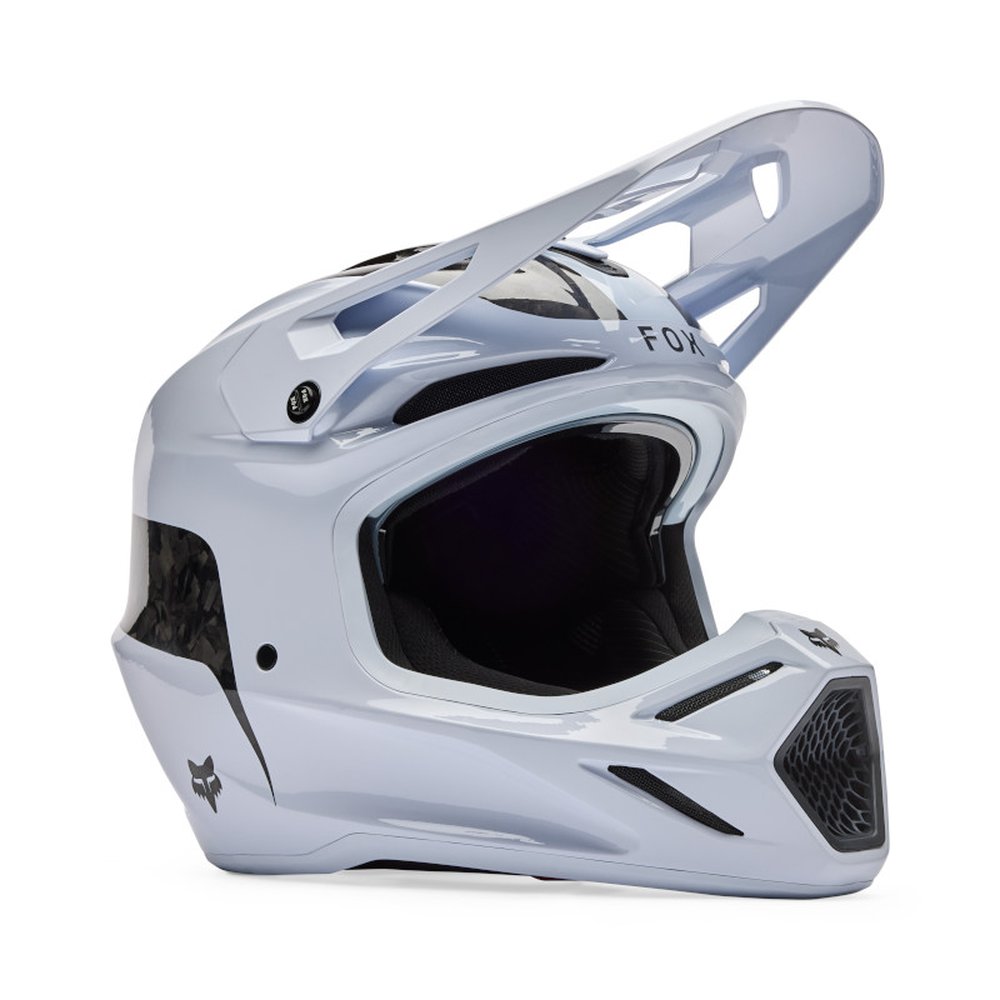 FOX V3 RS FRACTURE Motocross Helm Weiss