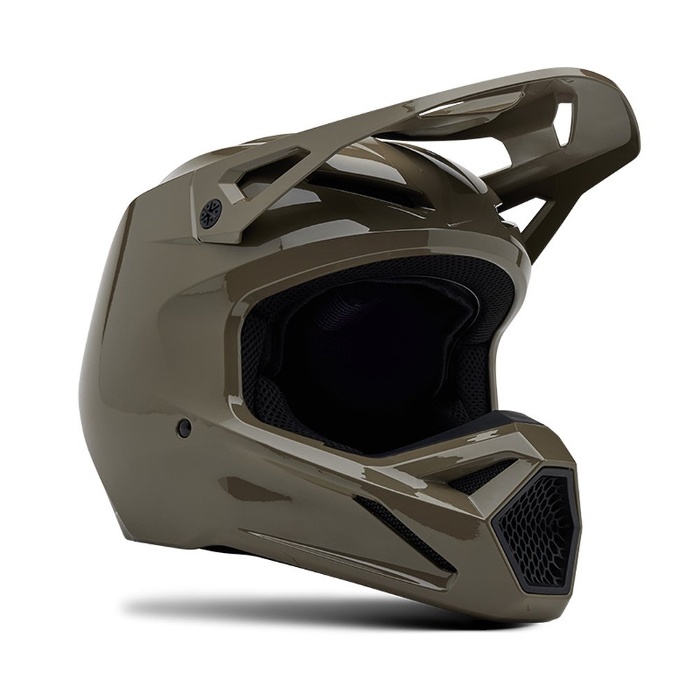 FOX V1 SOLID Motocross Helm Ash