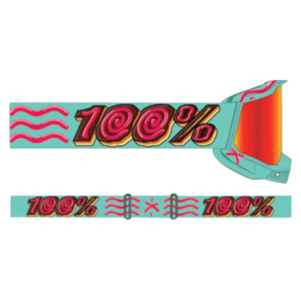 100% Accuri 2 Limited Donut 4.0 Brille rot verpiegelt 100% Accuri 2 Limited Donut 4.0 Brille rot verpiegelt