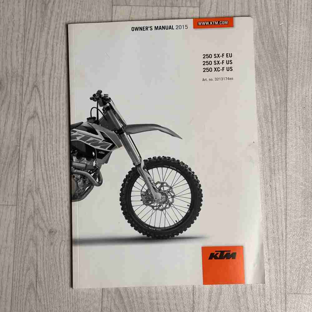 KTM 250 SX-F 2015 3213174EN Motorrad-Handbuch gebraucht
