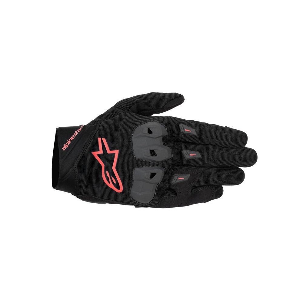 ALPINESTARS SP X 1 Motorrad Handschuhe schwarz neon rot ALPINESTARS SP X 1 Motorrad Handschuhe schwarz neon rot