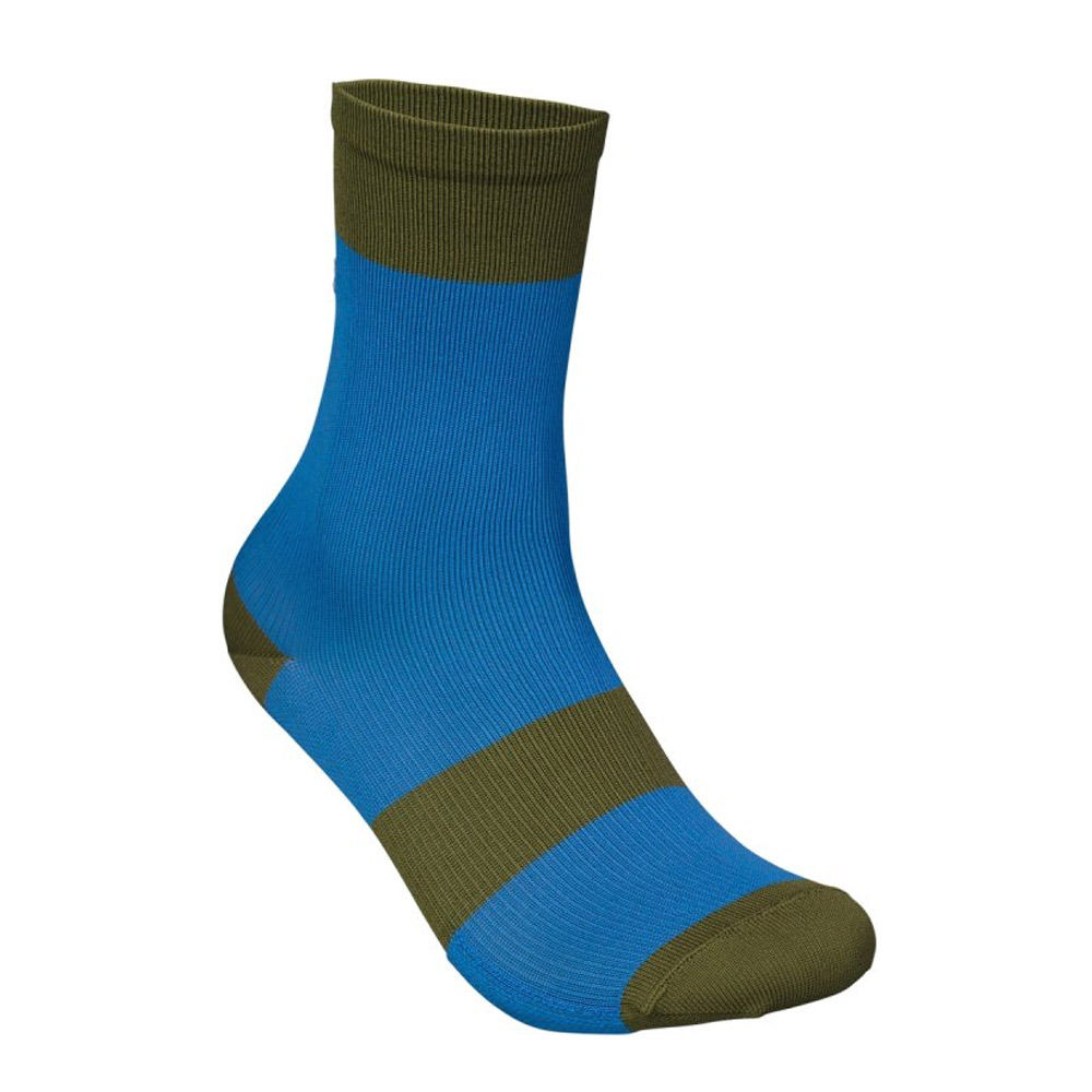 POC Y'S Essential Kinder MTB Sock natrium blau/epidote grün