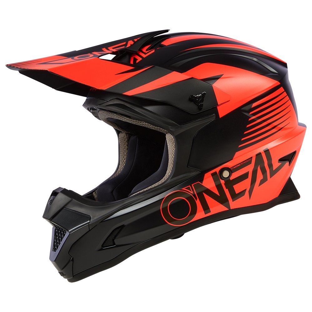 ONEAL 1 SRS Motocross Helm Stream V.23 schwarz rot
