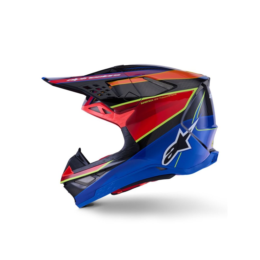 ALPINESTARS Supertech M10 Era Motocross Helm blau/rot/gelb