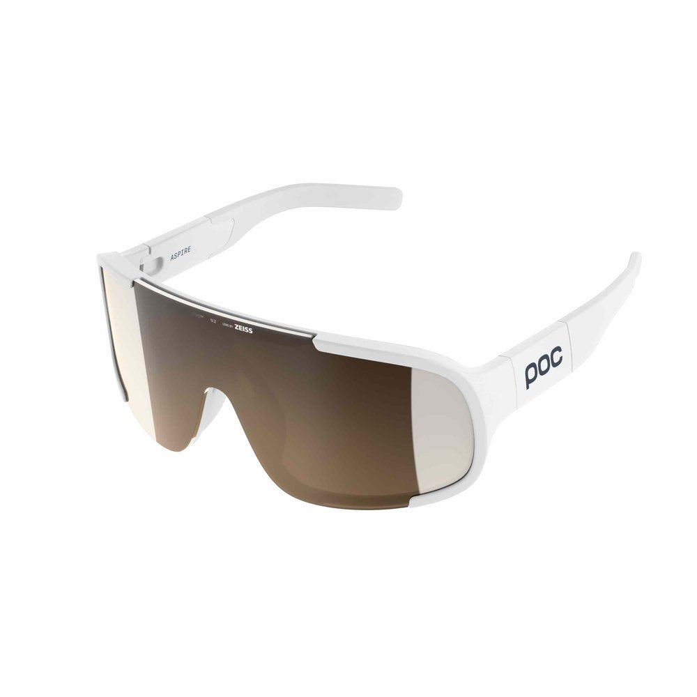POC Aspire Gravel Brille Hydrogen White/Clarity Trail /Partly Sunny Silver