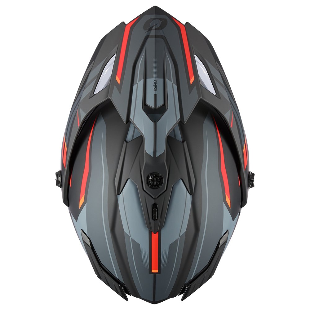 ONEAL A-SRS Motocross Helm Spike schwarz grau rot ONEAL A-SRS Motocross Helm Spike schwarz grau rot