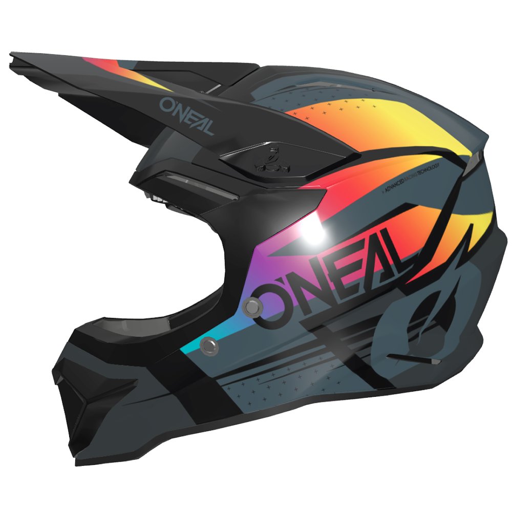 ONEAL 1SRS Motocross Helm RC schwarz/multi