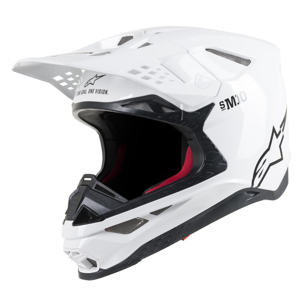 ALPINESTARS Motocross Helm SM10 Solid weiss