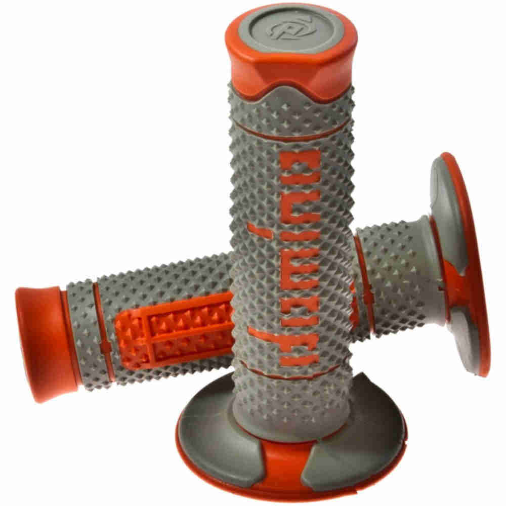 DOMINO Motocross Griffe grau orange