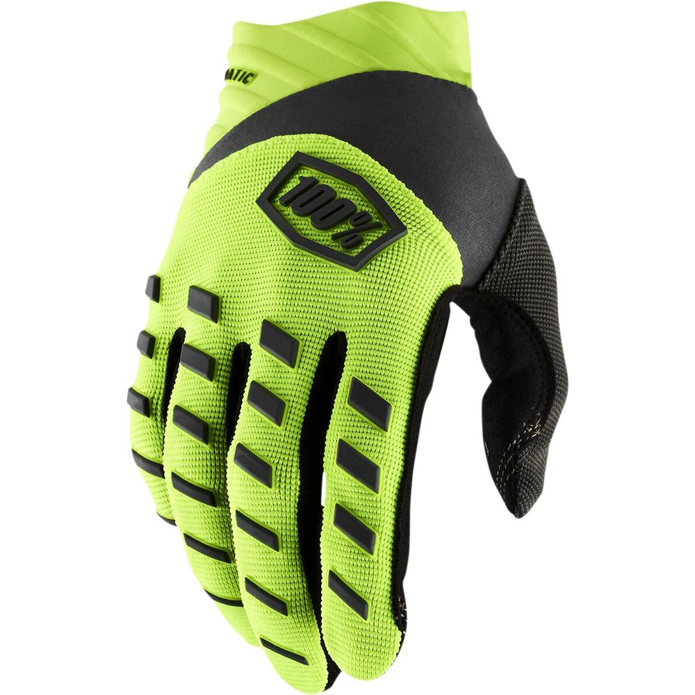 100% Airmatic Handschuhe neon gelb schwarz