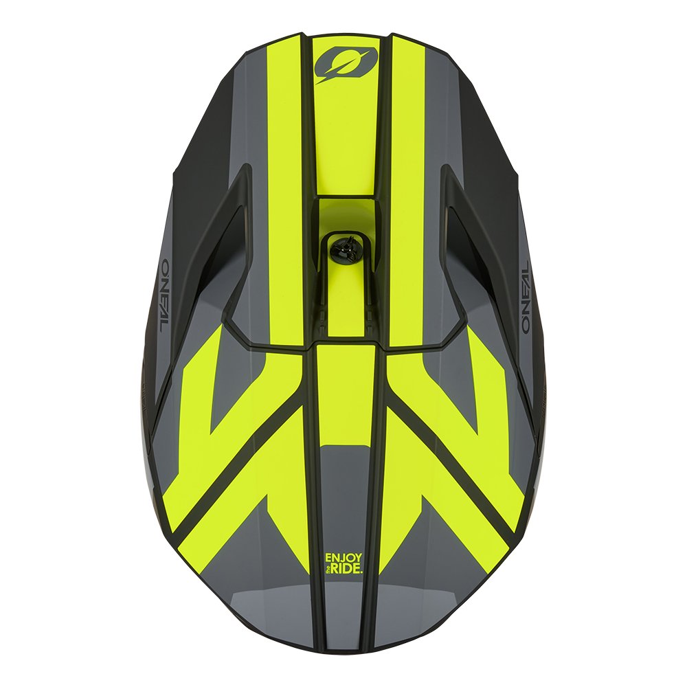 ONEAL 3SRS Motocross Helm Ride schwarz/grau/neon gelb