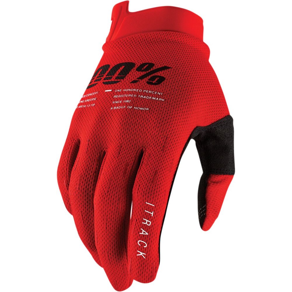100% iTrack Handschuhe rot