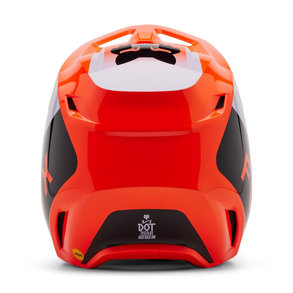 FOX V1 LEAN HELMET Motocross Helm Neon Orange