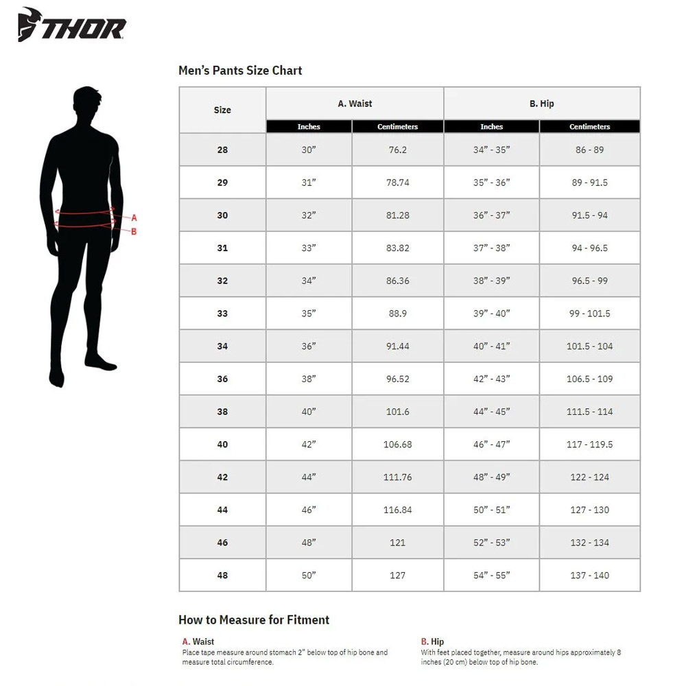 THOR Phase Off Motocross Hose schwarz