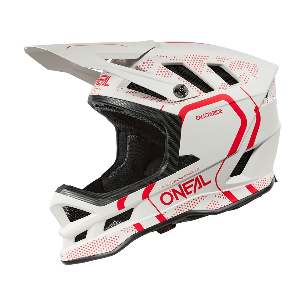 ONEAL Blade Polyacrylite MTB Helm Strike weiss rot